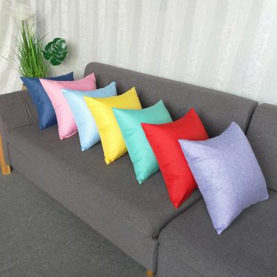 China Single Multicolor Burlap Pillow Cover Pillow Covers Low MOQ Jute Pillow Case Sofa Office Burlap Pillow Cover for sale