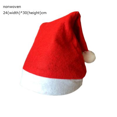 China The Christmas Hats Hat is perfect for most two different adult unisex Christmas Santa Hat Comfort Size Christmas Nonwoven Hats Nonwoven Santa Hats for Adults for sale