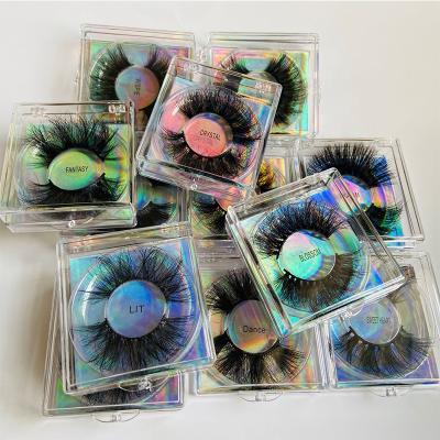 China False Eyelashes 8D 25mm False Mink False Lashes 27mm Lengthened Thick False Mink Eyelash False Eyelashes 12 Pack 1 Pair Design For Option for sale