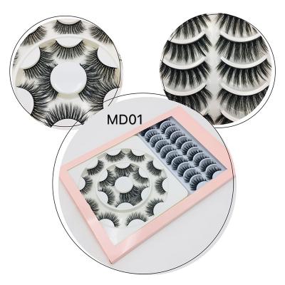 China False mink eyelashes 2022 new 18 pairs in a box false eyelashes opening false mink eyelashes loose false eyelashes with fast delivery for sale