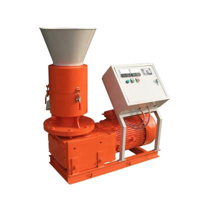 China Flat Die Pressing Diesel Engine Cat Litter Compressed Agricultural Waste Pelletizer Machine Electric Industrial Wood Line Production Price Te koop