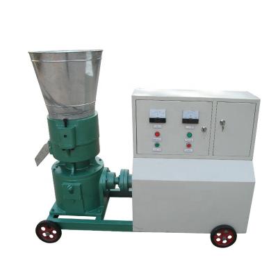 China Flat Die Pressing Diesel Engine Cat Litter Compressed Agricultural Waste Electric Industrial Wood Pelletizer Production Line Price Te koop