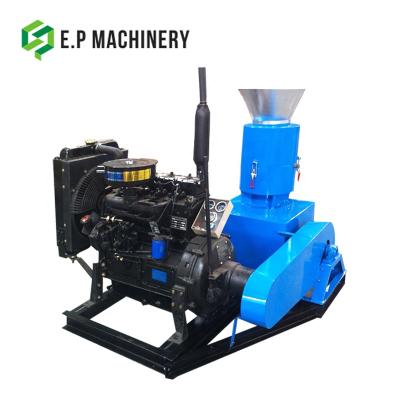 Chine pellet machine making price and hammer mill diesel grinding crusher with pelletizer commercial wood pellet machine à vendre