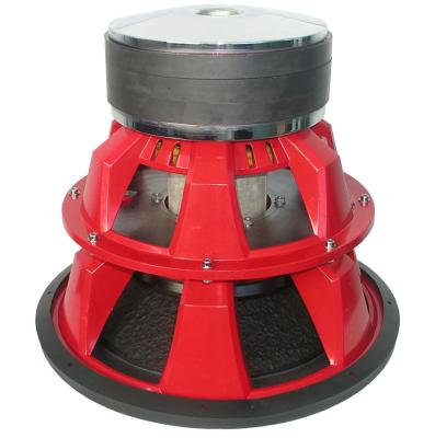 China Red 5000W Competition Car Subwoofers Pulp With Mica Foam Cone for sale