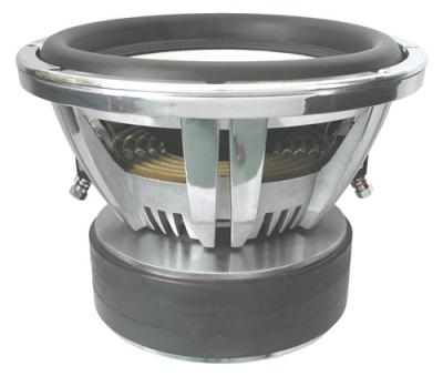 China Chromed Frame 12 Inch SPL Subwoofers 2000W RMS Chromed T Plate For Car for sale