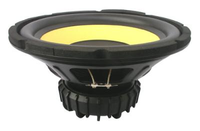 China Yellow PP Cone 12 Inch  Auto Audio Speakers Heavy - Duty Metal Frame for sale