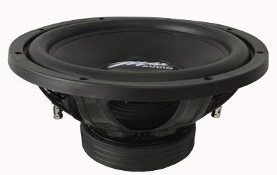 China Paper Cone High Performance Car Subwoofer With Rubber Surround 89.5dB for sale