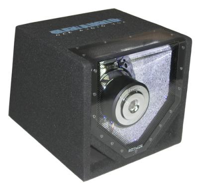 China Black Car Speaker Boombox Single Bandpass System 31 x 29 x 38 Cm for sale