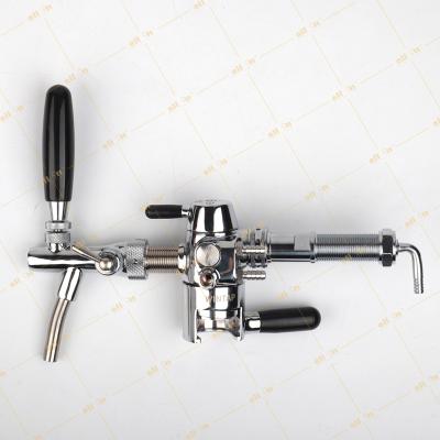 China Viable Hot Selling ALL IN Home Brew Bar Use Back Pressure Beer Tap Skimming Beer Filler Isobaric PET Bottle Filler for sale