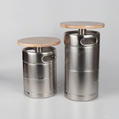 China Metal All Brew In 2 x 14 TPIs Beer Barrel Modified Chair Barrels Stools For Bar Garden Seat Bench Barrel Stool for sale