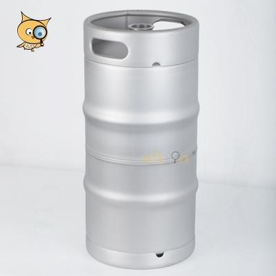 China Beer ALL IN Wholesale 304 Stainless Steel USA 30L USA Quart Stackable Keg 1/4bbl USA 7.75 Gallon Beer Keg With Drop In Sankey Spear for sale