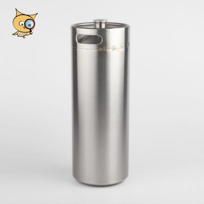 China ALLIN Wholesale 304 Stainless Steel Home Use Bar 10L Single Wall Mini Growler Draft Beer Keg for sale