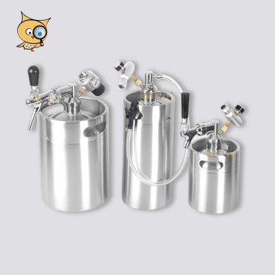 China ALL IN B2 Bestselling Craft Beer Wine Soda Coffee Jug Mini Keg Beer Growler Tapping Dropping System With Beer Tap Tap HG2101 for sale