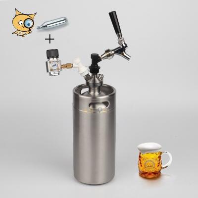 China ALL IN A2 Listing Mini Keg Beer Faucet Tap Regulator 3.6L Beer Shaker Top Dropping System For Craft Beer Cafe Nitro Tea HG2110 for sale