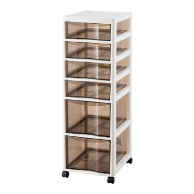 China High Quality Multifunctional Movable Home Office Drawer Stocked Plastic Storage Cabinets for sale