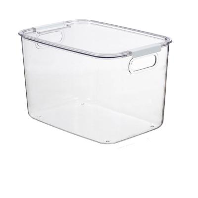 China Best Selling Stackable Organizers Stocked Bedroom Kitchen Storage Box Organizers Food Storage Containers for sale