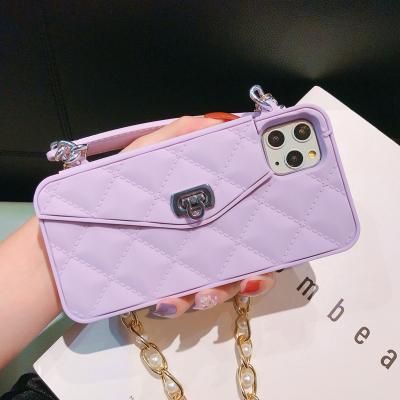 China 2022 Hot Sale Multicolor Sillone Phone Case Shockproof With Chain Phone Cover Bag Purse For Wallet Phone Case for sale