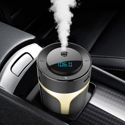 China Portable Car Air Purifier USB MP3 Player Air Freshener Car Charger Essential Oil Diffuser Hands Free Purifier for sale