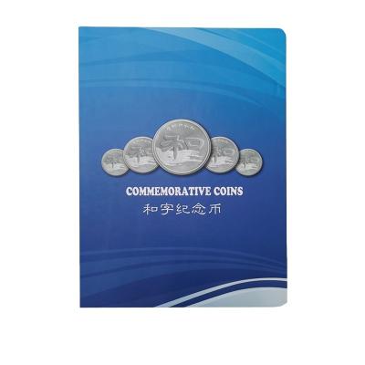 China Custom Challenge e Coin Folder Paper Scrapbook With Foam Die Cut Backing for sale