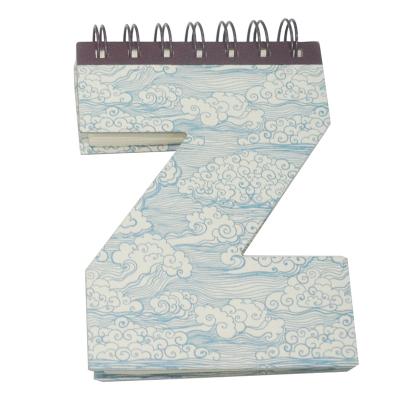 China paper & Cardboard Alphabet Letter Spiral Notebook with Binding and O-Wire Hardcover for sale