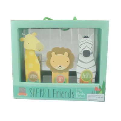 China paper & Cardboard Shape Kid Board Book Animal Printing for sale