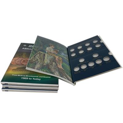 China paper & Cardboard Softcover Book Printing For Coin Collection for sale