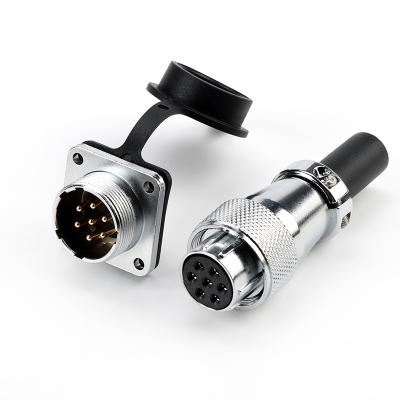 China Automotive WS20-7pin reverse mounting  2/3/4/5/6/7/8/9/12pin Aviation square plug male/female TK connector for sale