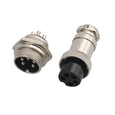 China Audio & Video GX16-5pin Custom 2 3 4 5 6 7 8 9 10-core Aviation plug GX16 GX12 GX20 Assembled aviation male and female connector for sale