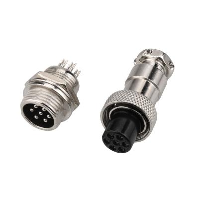 China Automotive GX12-7pin 2pin 3pin 4pin 5pin 6pin 7pin Aviation Assembly Male/Female Aviation connector GX12 connector for sale