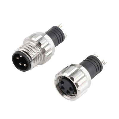 China Automotive M8 4pin Waterproof connector 4-core electric scooter sensor round waterproof aviation plug connector for sale