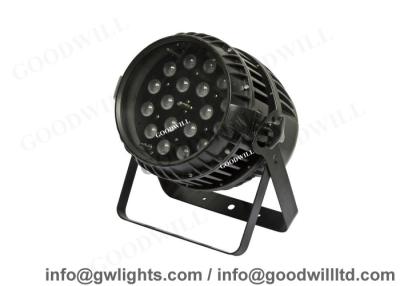 China Outdoor RGBW PAR64 LED Stage Lights 220v / 18x12w Light With Zoom for sale