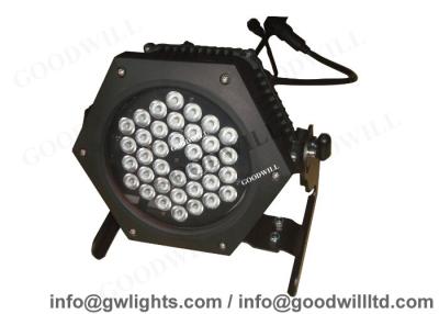 China Waterproof LED PAR 64 Can Lights with 36 x 3W RGB super bright LED for sale