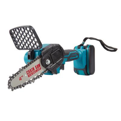 China 2-Stroke Mini Rechargeable Wood Working Pruning Handheld Single Set Lithium Electric Hand Chainsaw for sale