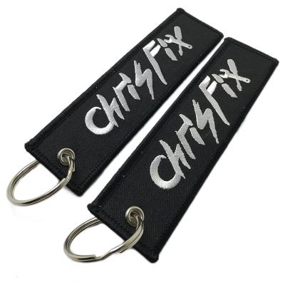 China Promotion Cloth/Motorcycle/Gift Customized Embroidered Motorcycle Jet Tag With Customized Key Chains Key Chains Logo for sale