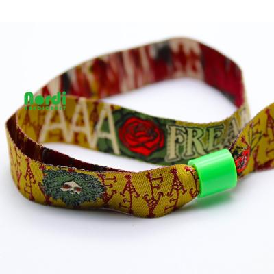 China China Cheap Customized Fabric Wristband , Woven Wristband Festival Woven Wristband for sale