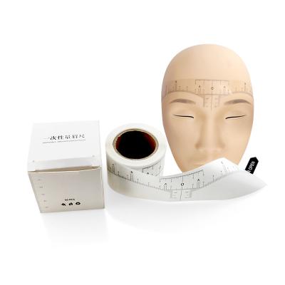 China Former Makeup Semi-permanent Aid Ruler Soft Eyebrow Microblading Measuring Tools For Forehead MX-8001 for sale