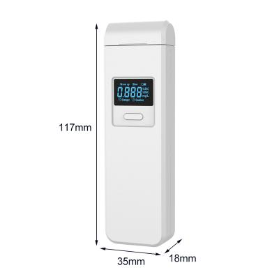 China Good Price Wall Mount Alcohol Detector Outdoor Rechargeable Alcohol Tester For Police Japan 35*18*117mm for sale