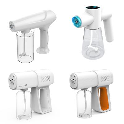 China Handheld Gun Sanitizer Sprayer Machine Ray Anion Alcohol Atomizer Wireless Wash Blue Alcohol Tarnish K5 Nano Spray Gun for sale