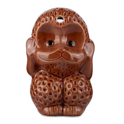 China Unique Monkey Disposable Ceramic Tiki Cocktail Mug Cups for Serving Drink for sale