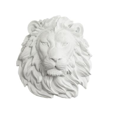 China Chief Lion Head Wall Hanging Ornament Customized Bear Ceramic Glazed for sale