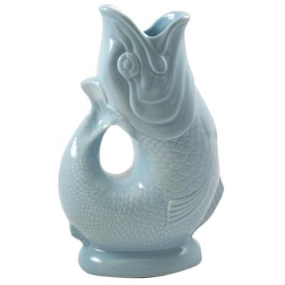 China Viable Custom Color Fish Shape Ceramic Water Jug Water Pitcher for sale