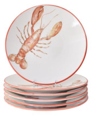 China Abbiamo Tutto Contemporary Lobster Dinnerware Dish Steak Ceramic Salad Bowls for sale