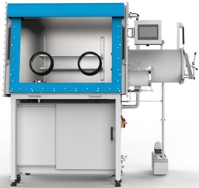 China La caja de guantes de gas inerte garantiza un contenido de oxígeno en el agua ≤ 0,1 ppm y una tasa de fuga ≤ 0,001% vol / h en venta