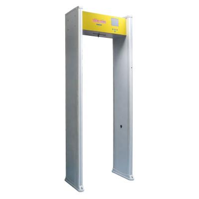 China 6 Zone Metal Detecting Door With Body Temperature Thermal Scanner 200cm(h)*70cm(w)*61cm(d) for sale