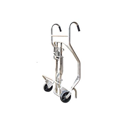 China DE500 Stainless Steel Drum Truck Industrial Manual Oil Tank Oil Tank Hand Cart Oil Drum Trolley for sale