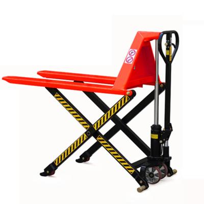 China HLT Hydraulic Hotel Pallet Lift Truck Hi-Lift Manual Scissor Pallet Jack for sale