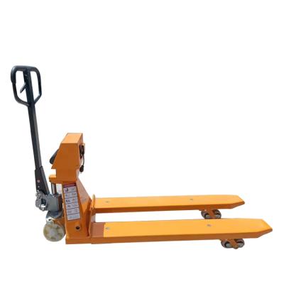 China BFW Hotels hydraulic transpallet manual pallet truck with electronic scales hand pallet jack scale for sale