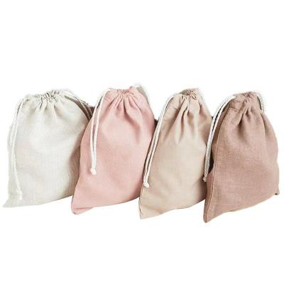 China Custom High Quality Cotton Drawstring Tote Bag Shoe Dust Drawstring Handled Shopping Bag for sale