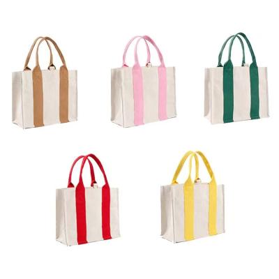 China Factory Wholesale 16oz Shoulder Bag Handle Cotton Adjustable Canvas Eco-Friendly Reusable Tote Bag With Inner Pocket for sale