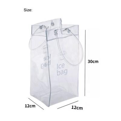 China Waterproof Hot Selling PVC Wine Ice Bag Pvc Portable Iced Liquor Tool Waterproof Hot Selling Cooling Bag for sale